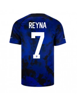Moški Nogometna dresi replika Združene države Giovanni Reyna #7 Gostujoči SP 2022 Kratek rokav